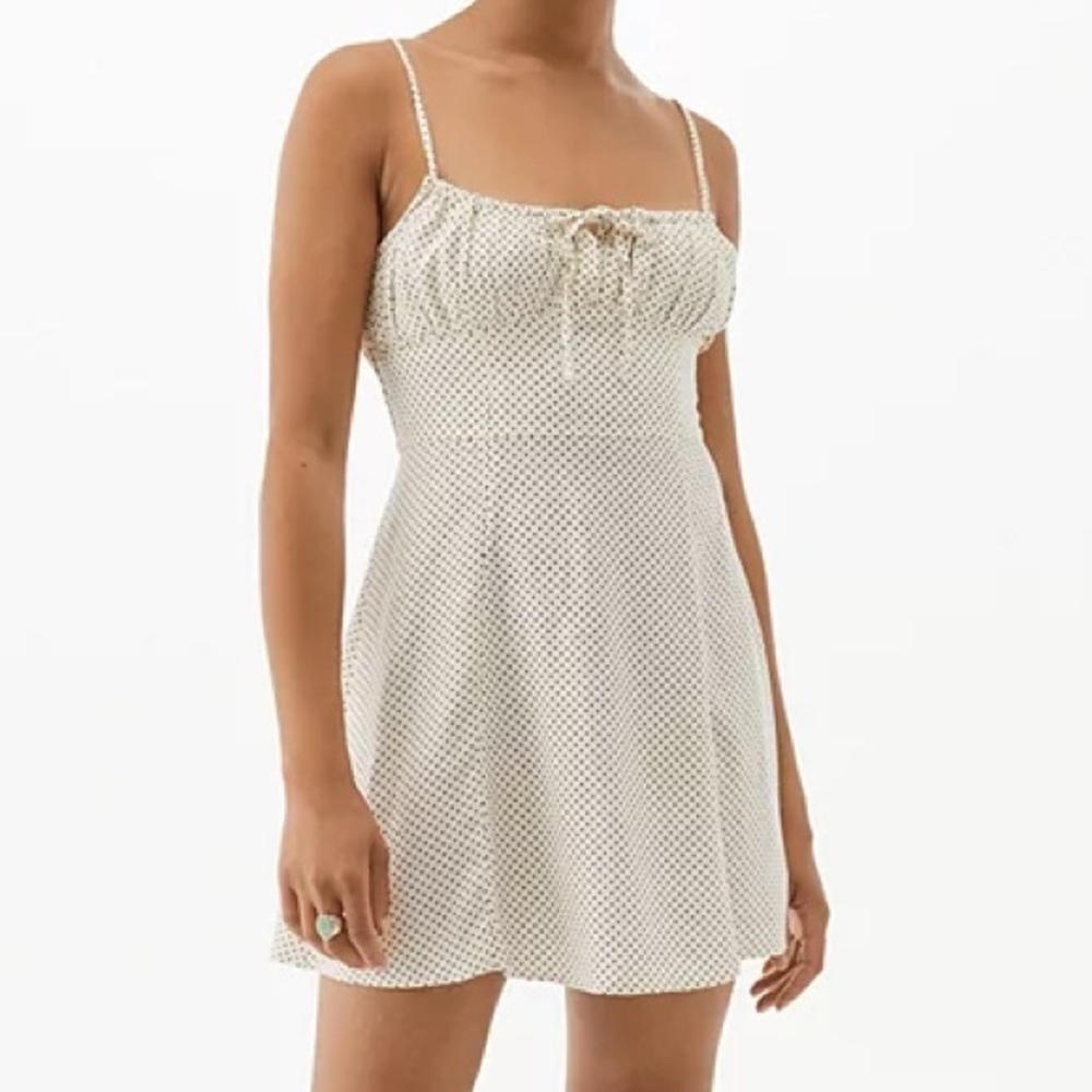 UO Kamryn Polka Dot Mini Dress